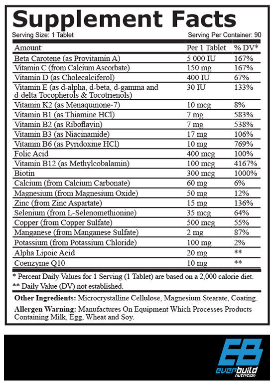 Tabs Vita Sport Multivitamines/90.