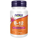 Vitamine B-12 5000 mcg avec de l'acide folique - 60 comprimés sublinguaux