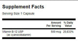 Vitamine B-12 500mcg./30 Caps - 0