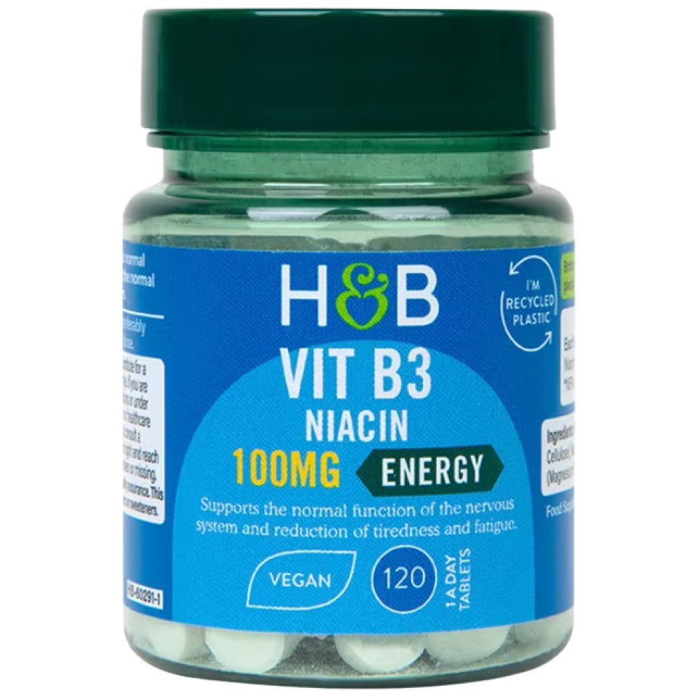 Vitamine B3 | Niacine 100 mg - 120 comprimés