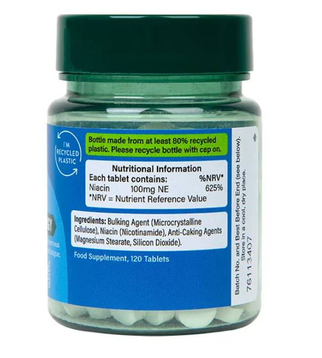 Vitamine B3 | Niacine 100 mg - 120 comprimés