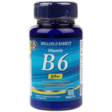 Vitamine B6/pyridoxine 50 mg - 100 comprimés