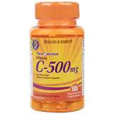 Vitamine C 500 mg/libération chronométrée avec les hanches roses et les bioflavonoïdes - 100 caplets