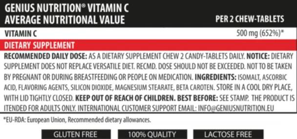 Vitamine C à croquer - 300 comprimés