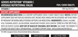 Vitamine C à croquer - 300 comprimés