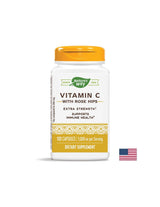 Vitamine C avec des hanches roses/vitamine C 1000 mg et rosehip x 100 capsules Nature's Way