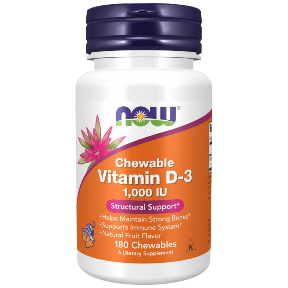 Vitamine D-3 1000 IU | Moir à croquer - 180 comprimés à croquer