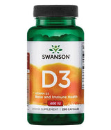 Vitamine D-3 400 UI - 250 capsules