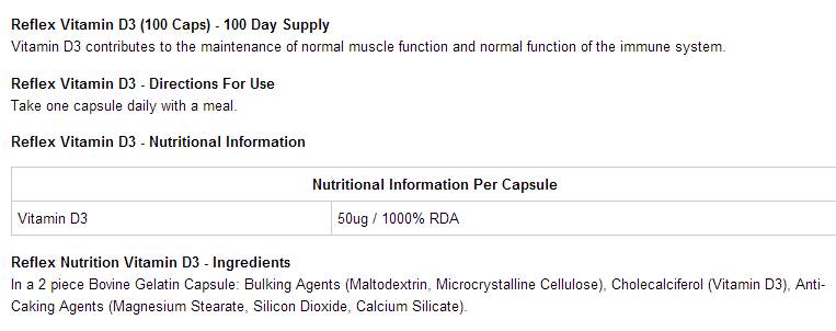 Vitamine D3 100 capsules