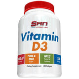 Vitamine D3 1000 UI - 180 capsules de gel