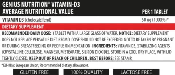 Vitamine D3 - 90 capsules
