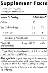 Gummies Vitamin D3 Kids 400 UI - 120 Gummies