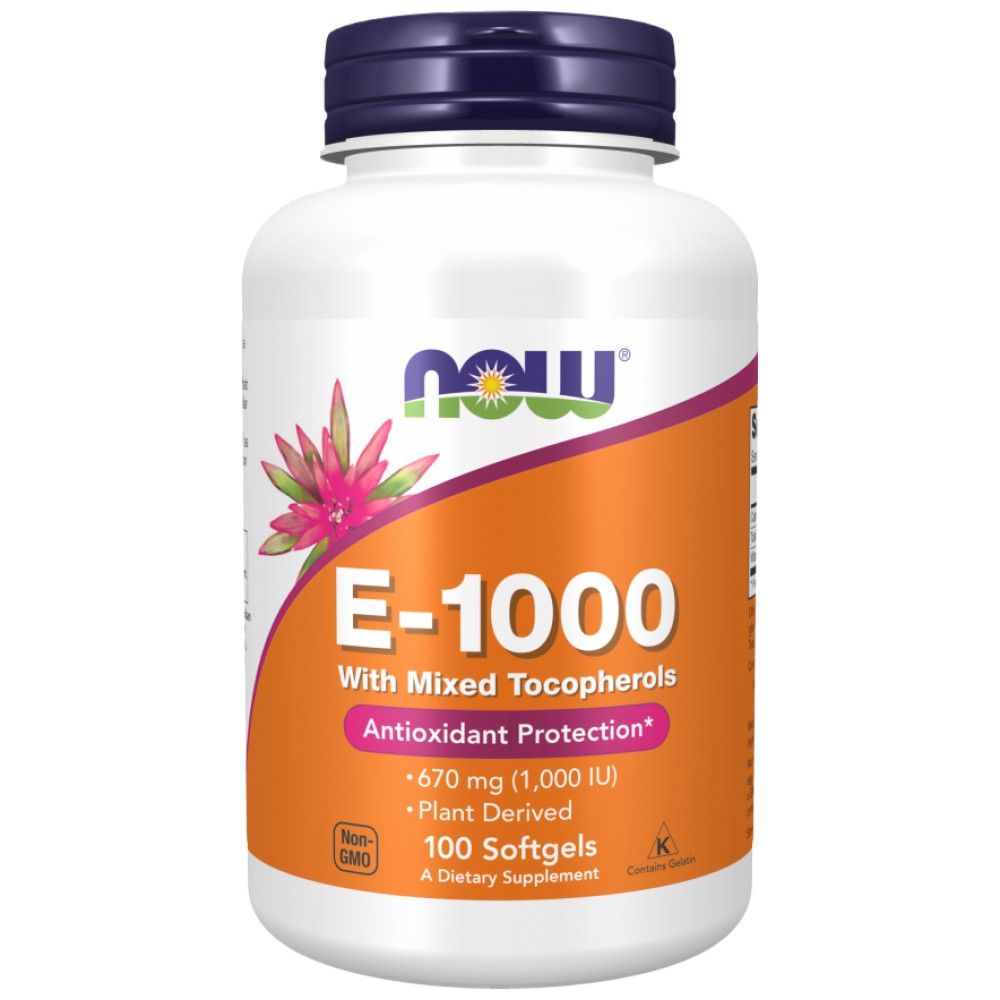 Vitamine E-1000 Natural - 100 capsules de gel