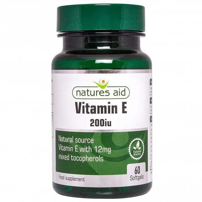 Vitamine E (vitamine E) 200IU 60 capsules natures