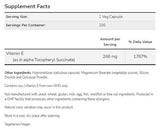 Vitamine E-400 D-alpha Tocopheryl | Dry végétarien - 100 capsules