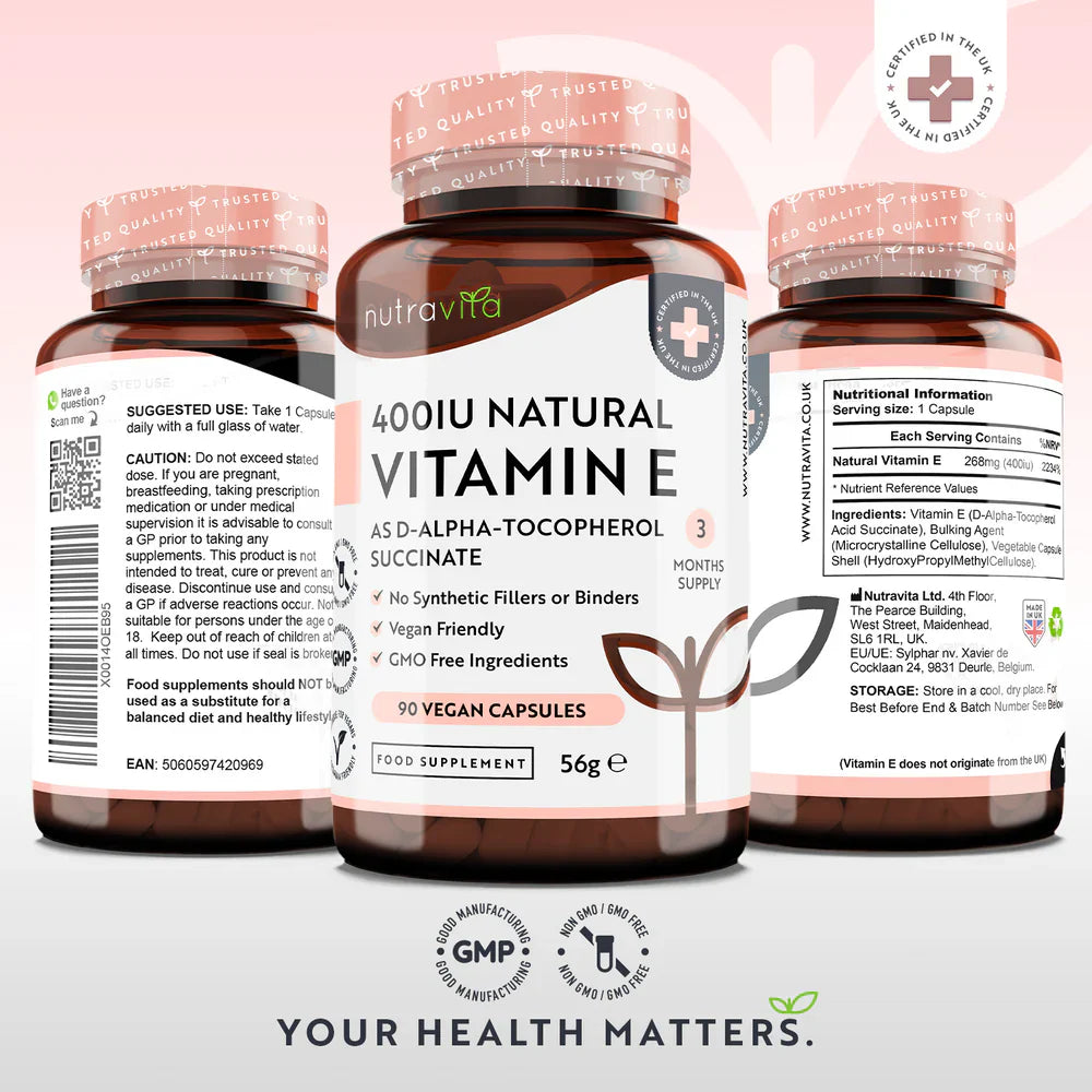 Vitamine naturelle E 400IU 90 VCAPS