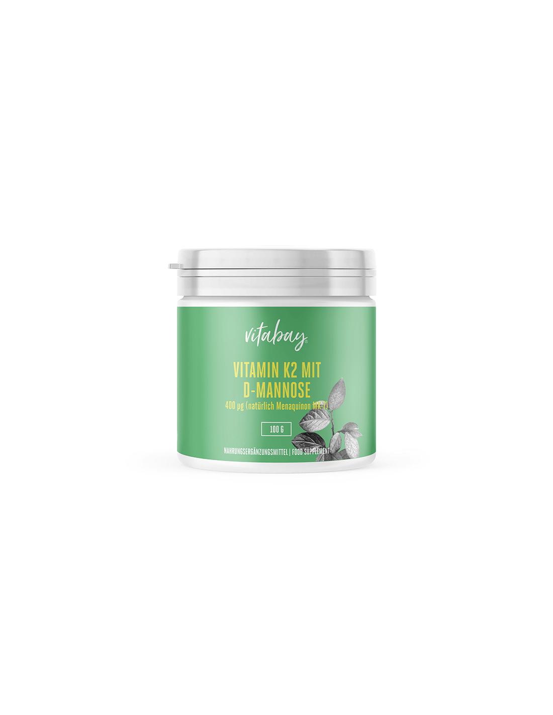 Vitamine K2 MIT D-mannose/vitamine K et D-mannose, 100 gr (poudre)