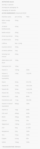 Vitaminall Sport - 60 capsules