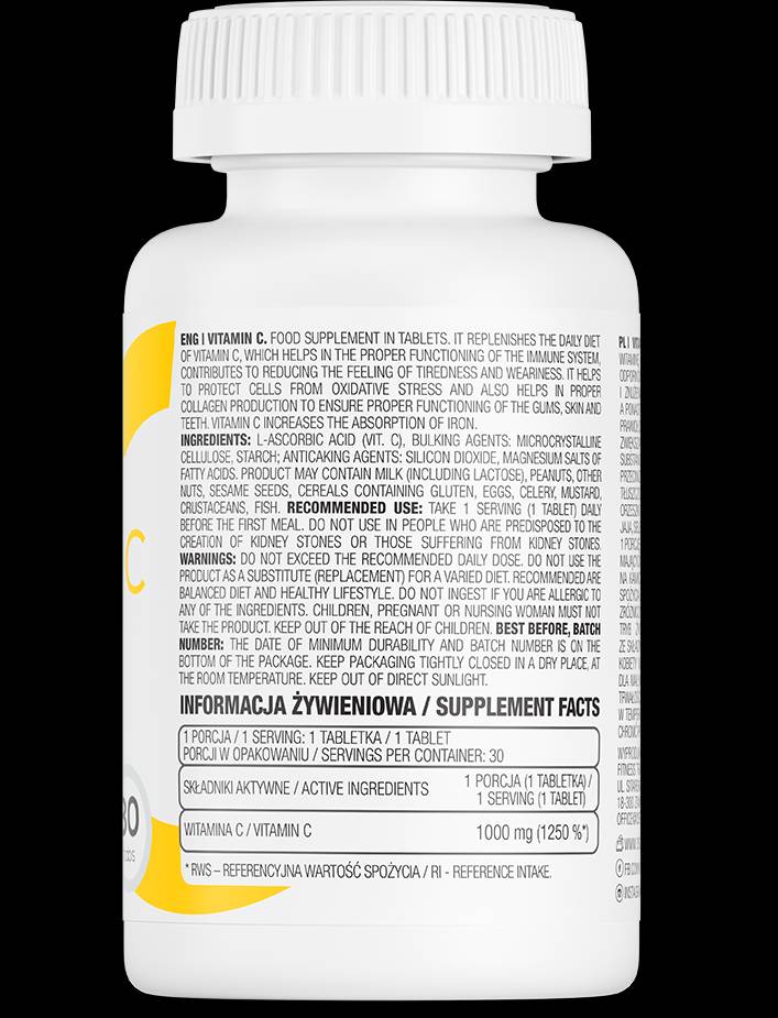 Vitamine C 1000 mg - 30 comprimés
