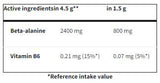 Poudre de sport d'endurance bêta-alanine | avec de la vitamine B6 - 240 grammes