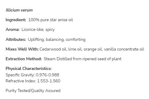 Star Anise Huile | 100% pur illicium verum - 30 ml