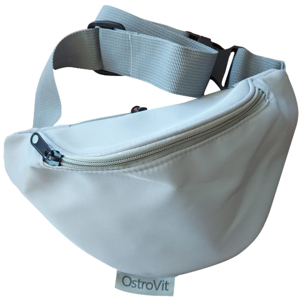 Sac de taille étanche | Sac à bandoulière imperméable - Gris 25 x 16 cm