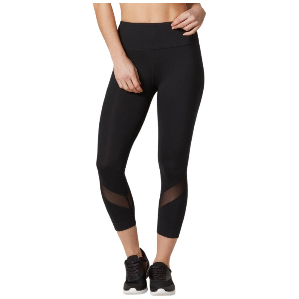 Leggings recadrés au cœur des femmes - noir 1 pc.