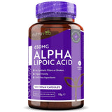 Acide alpha-lipoïque 650 mg/120 gélules, 120 doses/ <tc>Nutravita</tc>