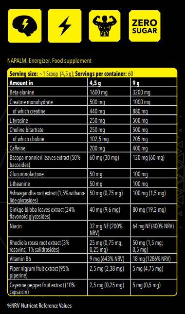 Xtreme Napalm/Energizer - 9 grammes