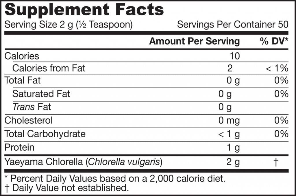 Yaeyama Chlorella Powder 100 grammes
