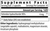 Capsules Yohimbe HCl 2 mg 90