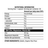 ZMA | Zinc, magnésium et B6 - 30 capsules