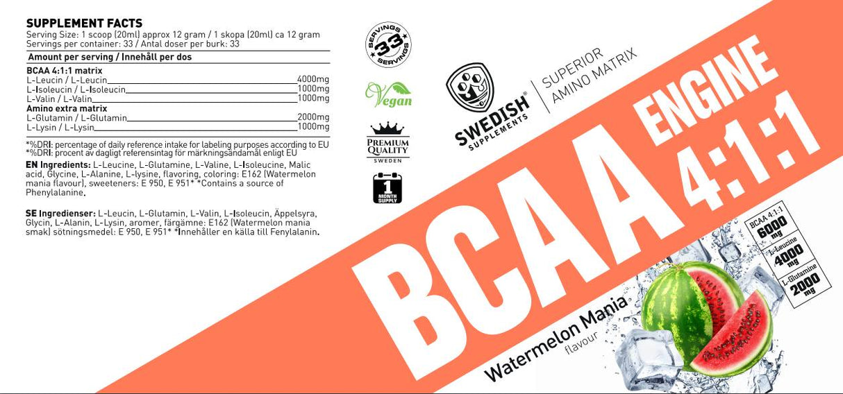 BCAA Engine 4: 1: 1 - 400 grammes