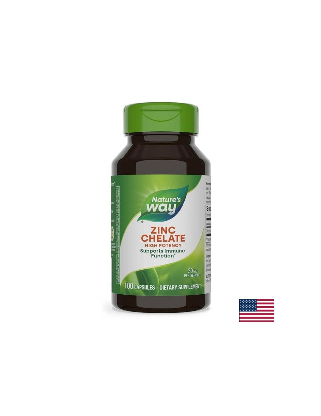 Zinc chélate/zinc (chélate) x 100 capsules Nature's Way