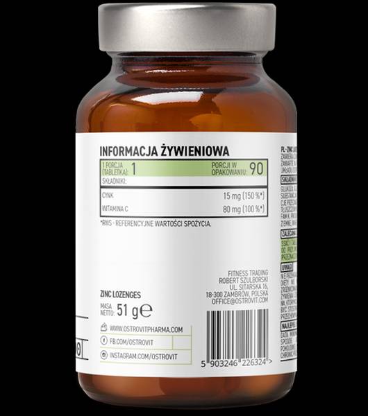 Houstructions de gluconate de zinc + comprimés de vitamine C 90 Sublingual