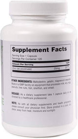 Picolinate de zinc 25 mg 120 capsules