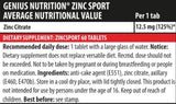 Zinc Sport - 60 tablettes