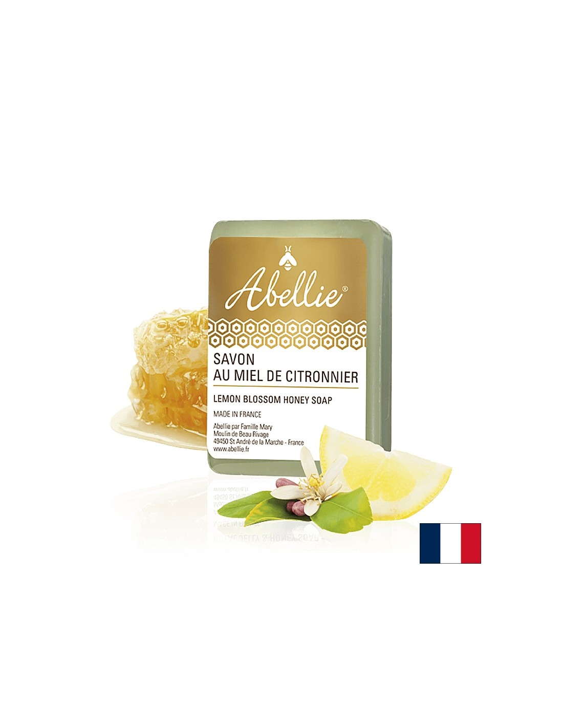 Savon au miel de la fleur de citron - Abellie Savon au Miel de Citronnier, 100 g