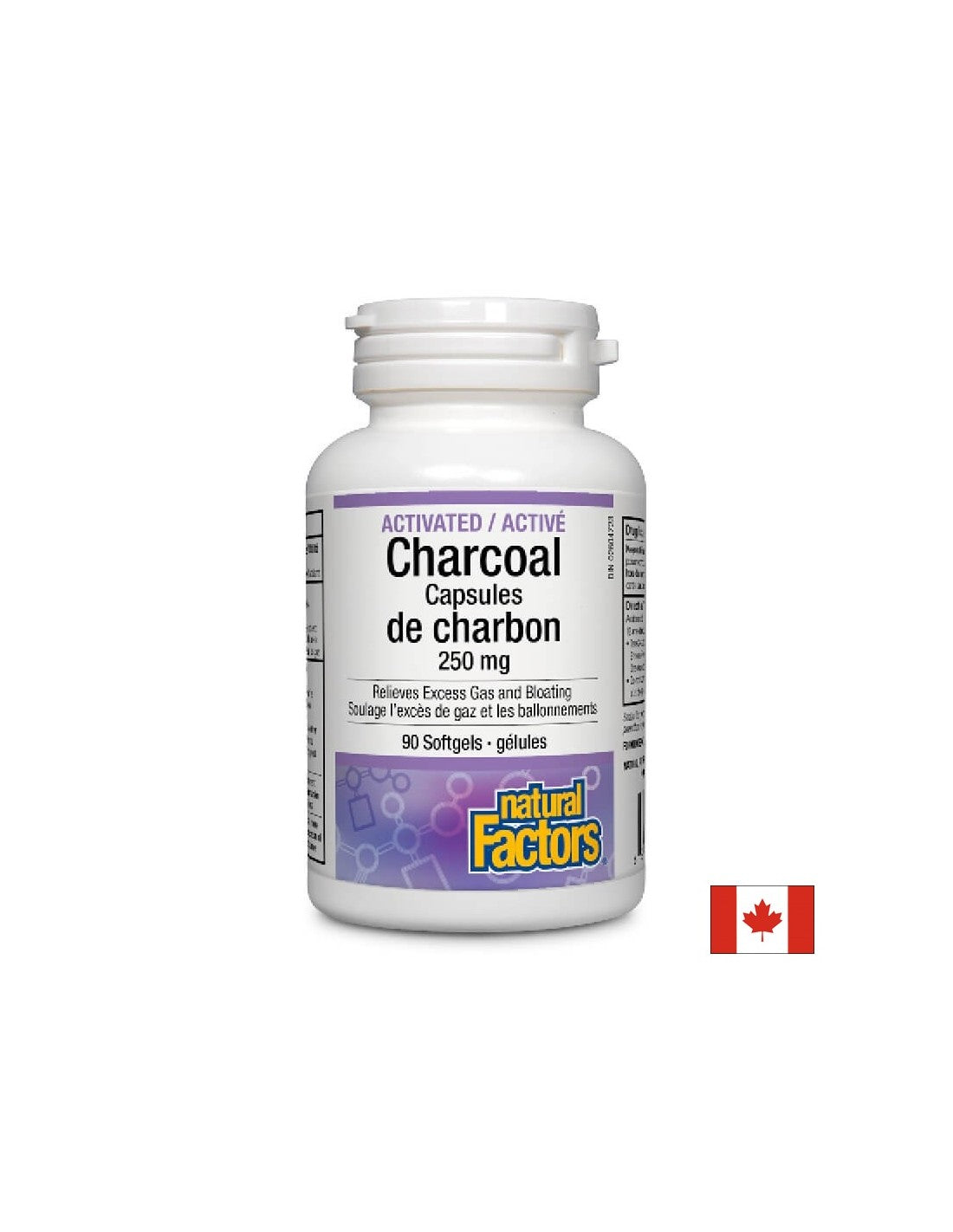 Capsules de gel activées - 90