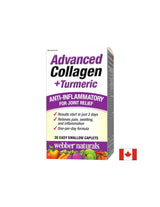 Collagène avancé + curcuma/Collagène et curcuma pour la santé des articulations, 30 mini-caplets <tc>Webber Naturals</tc>
