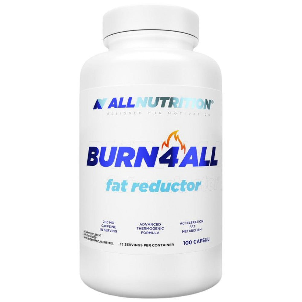 Burn4All | Réducteur de graisse thermogénique - 100 capsules