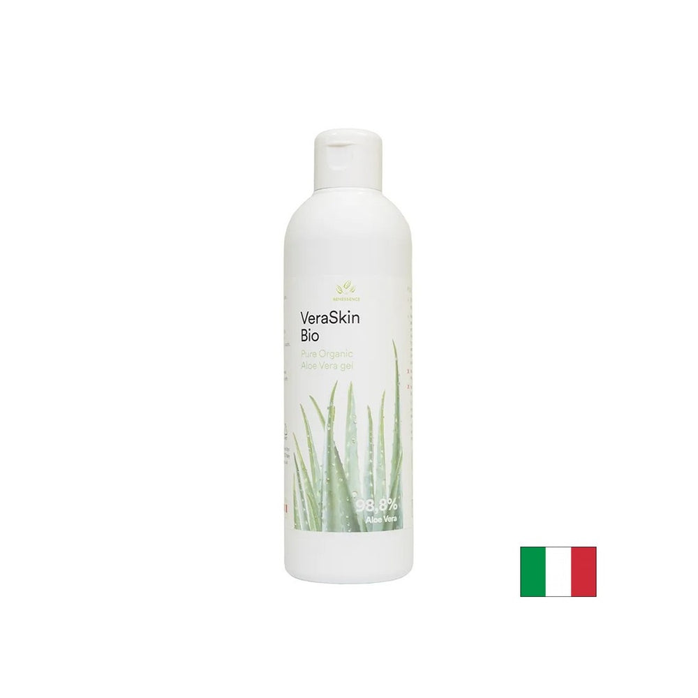 Gel d'aloe vera biologique pour le visage, les cheveux et le corps - hydratation, nourriture, anti-âge, 250 ml