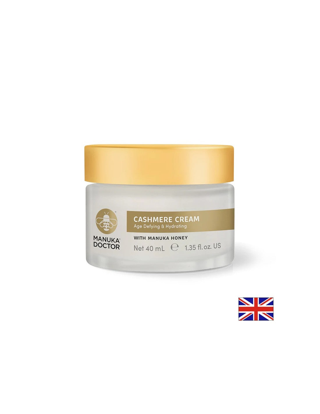 Crème pour le visage anti-âge avec du cachemire et du miel manuka, 40 ml