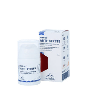 Ashwagandha KSM-66, lemon balm and vitamin B6 - For anxiety, bad mood and fatigue, Spray-gel for mouth, 50 ml - Nutra Best Europe