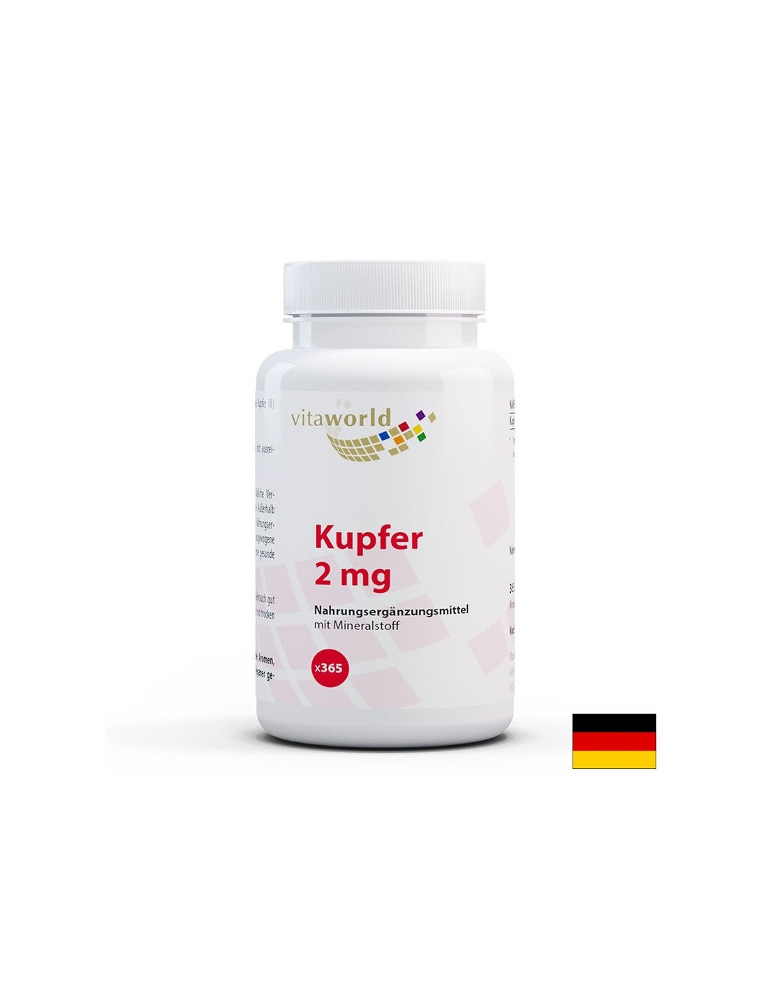 Antioxydant - cuivre (gluconate de cuivre), 2 mg x 365 comprimés