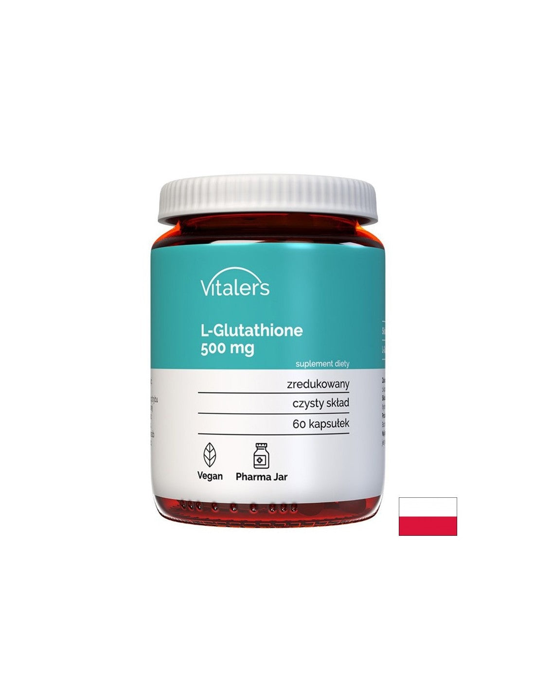 Antioxydant pour un foie sain - L-glutathion, 500 mg x 60 capsules