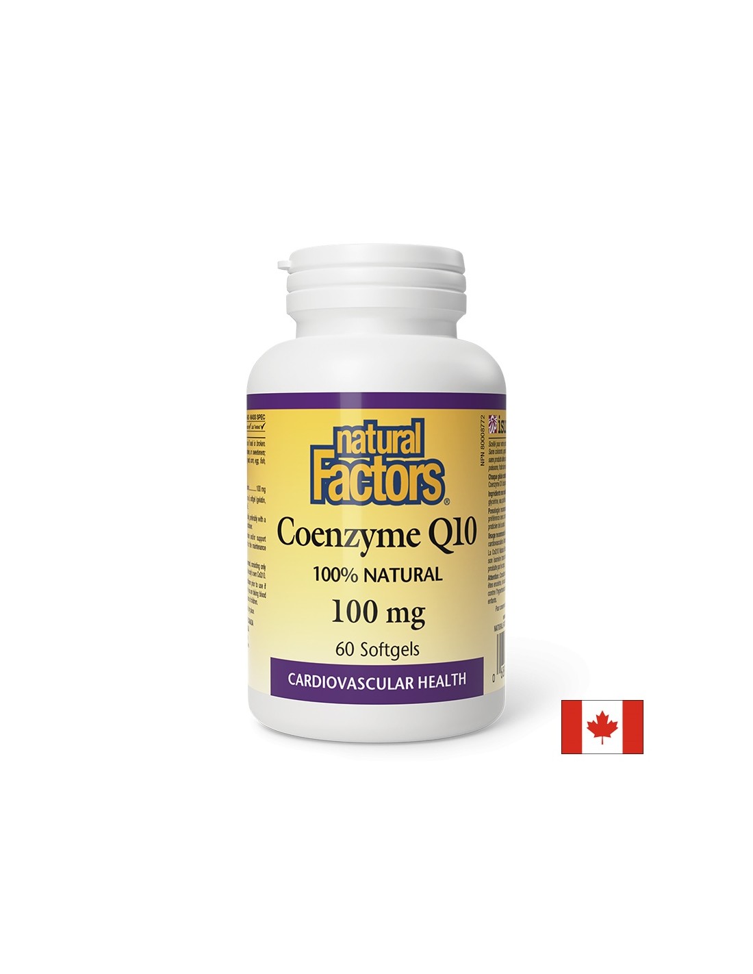 Antioxydant, pour un cœur sain - coenzyme Q10, 100 mg x 60 capsules de gégel-soft