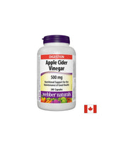 Vinaigre de cidre de pomme - vinaigre de pomme, 500 mg, 240 capsules