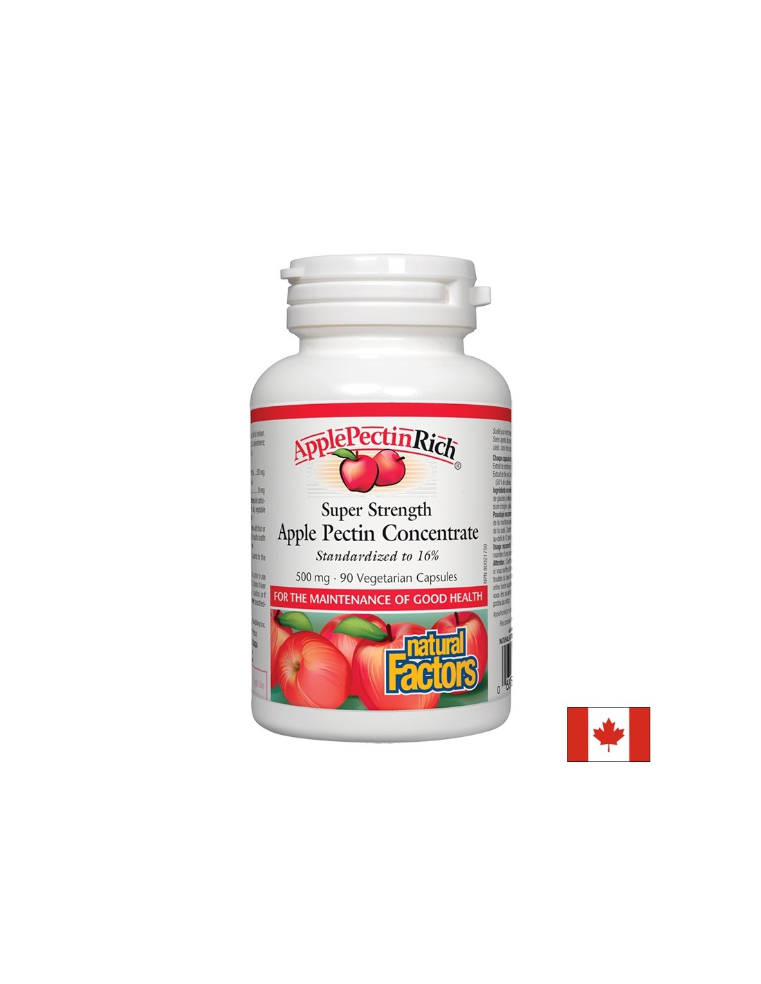 Concentré de pectine de pomme 500 mg - 90 capsules
