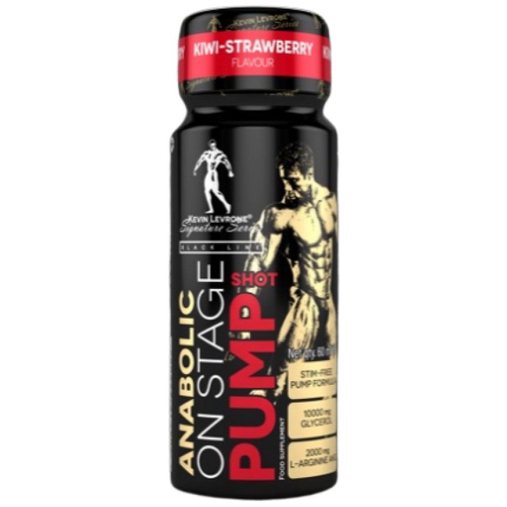 Anabolique sur la pompe de scène Shot | Glycérol sans stimulant et Aakg Mega Pump - 60 ml